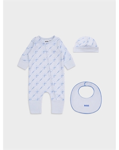 Комплект: комбинезон, шапка и слюнявчик Boss