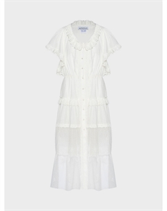 Платье с кружевной отделкой, белое Masterpeace