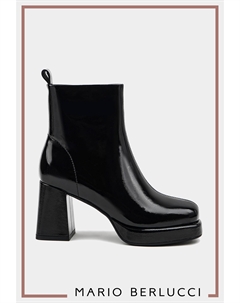 Ботильоны из натуральной лаковой кожи Mario berlucci