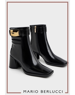 Ботильоны из натуральной лаковой кожи Mario berlucci