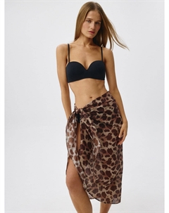 Пляжное леопардовое парео Sela