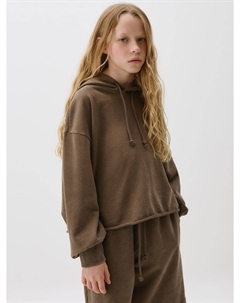 Укороченное худи оверсайз для девочек Sela