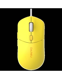 Мышь LM121 Yellow желтая, DPI 800/1600/2400/6400, RGB, 1,8м Dareu