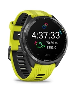 Часы Garmin Forerunner 965 010-02809-12 47мм, желто-черный ремешок, черные
