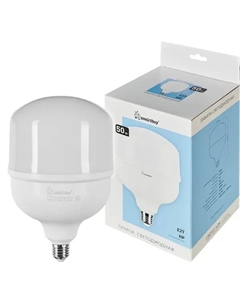 Лампа светодиодная -HP-50W/6500/E27 E27 220-240 В 50 Вт цилиндр 4000 лм холодный белый свет Smartbuy