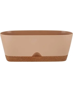 Горшок для цветов Wood 25 л молочный шоколад Ingreen