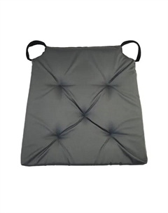 Подушка для стула 40/35x40 см цвет стальной Linen way