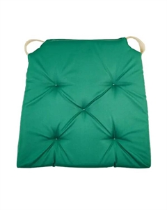 Подушка для стула 40/35x40 см цвет зеленый Linen way