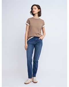 Джинсы силуэта Slim со средней посадкой Zolla