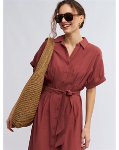 Платье-рубашка с короткими рукавами Zolla