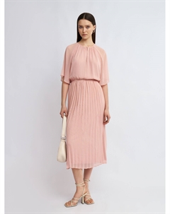 Шифоновое платье миди с юбкой плиссе Zolla