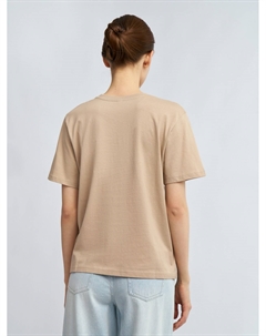 Футболка из хлопка с принтом в сердечко Zolla