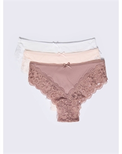 Набор трусов с кружевом (3 шт. в комплекте) Zolla