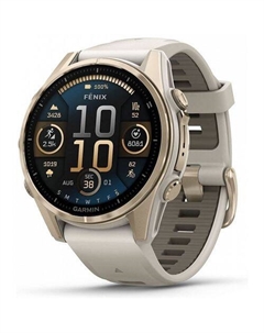 Смарт-часы Fenix 8, 43мм, 1.3", серый/золотистый Garmin