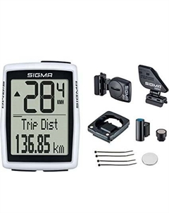 Велокомпьютер SIGMA, BC 12.0 WR, STS CAD, 12 функций, беспроводной, с датчиком каденса, белый, 4-012212 Sigma