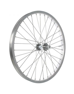 Колесо велосипедное в сборе, 20", переднее, для Pilot-410, Р-310, обод двойной, алюминий, серебристый, 630203 Stels
