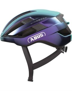 Велошлем ШОССЕ / ROAD WINGBACK, 17 отверстий, с регулировкой, хамелеон фиолет/зеленый, 05-0098072 (Размер: L (57-61см)) Abus