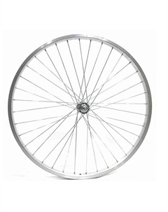 Колесо велосипедное в сборе 24", переднее, на гайках, 36Н, AV, для Pilot 710/715, серебристый обод, KU000839 Stels
