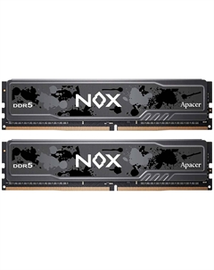 Оперативная память Apacer DDR5 32GB (2x16GB) 6400MHz NOX Black (AH5U32G64C652MBAA-2)