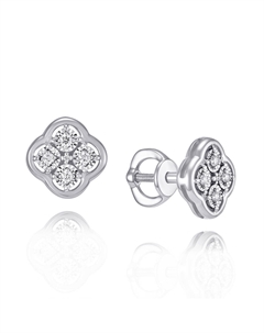 Серьги из золота Адамас