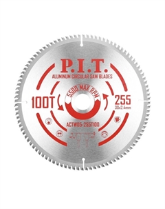 Диск пильный по алюминию ACTW05-255T100 (255x30x2,4 мм 100T) P.i.t.