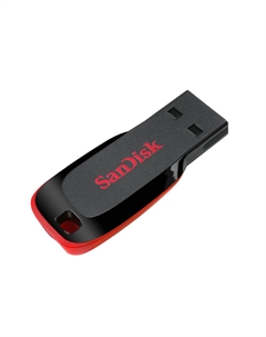 Флешка 8Gb USB 2.0 Cruzer Cruzer Blade, черный/красный (SDCZ50-008G-B35) Sandisk