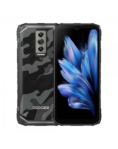 Смартфон DOOGEE Blade 10, 6.56" 1612x720 IPS, 4Gb RAM, 128Gb, 3G/4G, NFC, Wi-Fi, BT, 2xCam, 2-Sim, 5.15 А·ч, USB Type-C, Android 14, камуфляж (Blade10_Camouflage Gray) Doogee