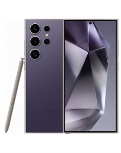 Смартфон Samsung Galaxy S24 Ultra, 6.8" 3120x1440 Dynamic AMOLED 2X, Qualcomm Snapdragon 8 Gen 3, 12Gb RAM, 256Gb, 3G/4G/5G, NFC, Wi-Fi, BT, 4xCam, 2-Sim, 5000 мА⋅ч, USB Type-C, Android 14, фиолетовый