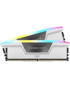 Оперативная память Corsair Vengeance RGB, 64 Гб DDR5 (2x32 Гб), 5600 МГц, CL40, CMH64GX5M2B5600C40W, белый