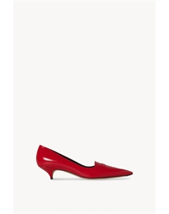 Туфли на каблуке Viv kitten heel из кожи, алый The row