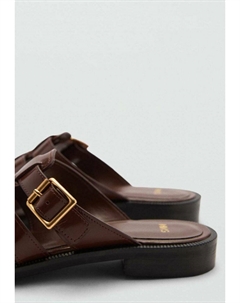 Мюли CADAQUES, коричневый Mango