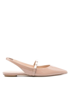 Лакированные мюли, нейтральный цвет Stuart weitzman