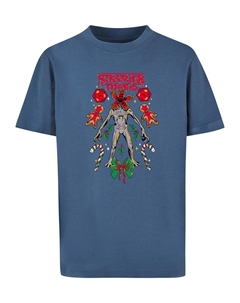 Рубашка Stranger Things - Christmas, синий Absolute cult