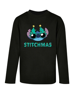 Лонгслив Shirt Lilo And Stitch - Stitchmas Glasses, черный Absolute cult