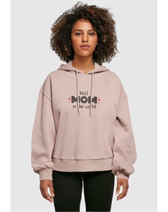 Толстовка с капюшоном MOTHERS DAY BEST MOM IN THE WORLD, розовый Merchcode