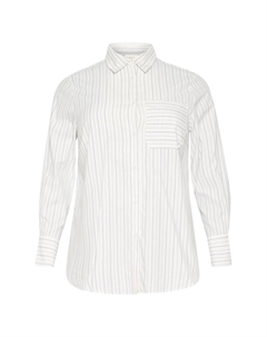 Блузка на пуговицах, белый Kaffe curve