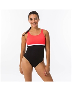 Цельный купальник Decathlon Heva Li, розовый Nabaiji