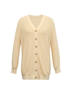 Шелковый кардиган средней длины, оливково-зеленый Deep breath