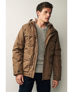 Куртка на подкладке из искусственной овчины и 4 карманами Next