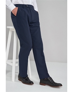 Деловые брюки с простой передней частью можно стирать в машине, синий Next