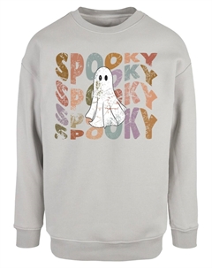 Толстовка Halloween - Spooky Ghost, серый Merchcode