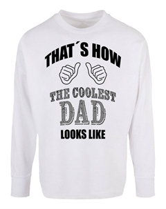 Лонгслив COOLEST DAD, белый Merchcode