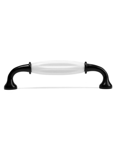 Ручка-скоба rsc012, пластик, м/о 128 мм, цвет черный, 4 шт. Cappio