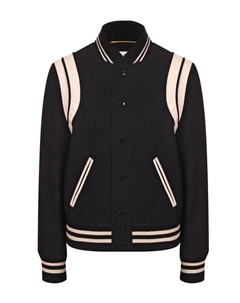 Шерстяной бомбер Saint laurent