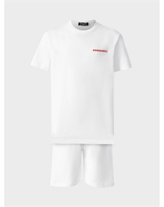 Пижама с красным лого Dsquared2