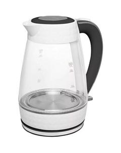 Чайник электрический PWK 1704CGL Diamond, 2200Вт, белый и черный Polaris