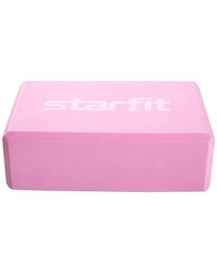 Блок для йоги STARFIT Core YB-200 EVA, 8 см, 115 гр, 22,5х15 см, розовый пастель Barfits