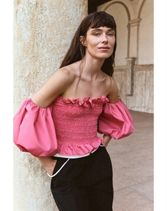 Блузка-топ с пышными рукавами и оборками Befree