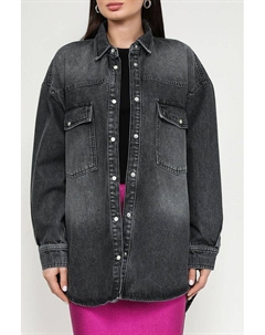 Рубашка джинсовая с эффектом потертости Hugo