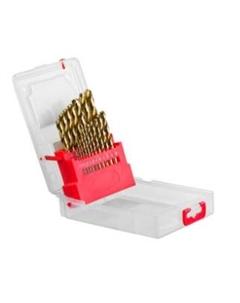 Набор сверл ⌀1-10, HSS-G, по металлу,, 19шт. (1820.052400) Elitech